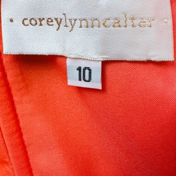 Corey Lynn Calter strapless fit & flare eyelet boho corset mini pocket dress - Picture 10 of 10